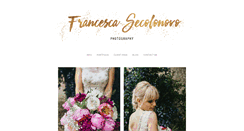 Desktop Screenshot of francescasecolonovophotography.com